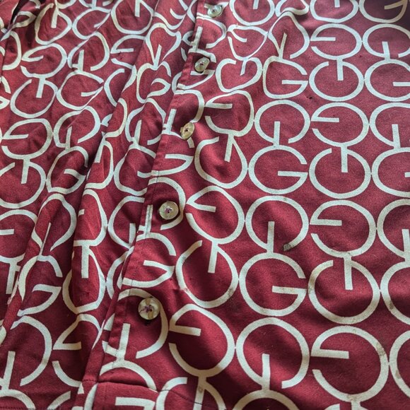 Givenchy Red and Cream Button Down Shirt - Picture 3 of 8